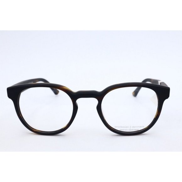 New Prodesign Denmark 4787 c.5531 Oval Havana Eyeglasses Demo Lenses 49mm - Picture 2 of 6